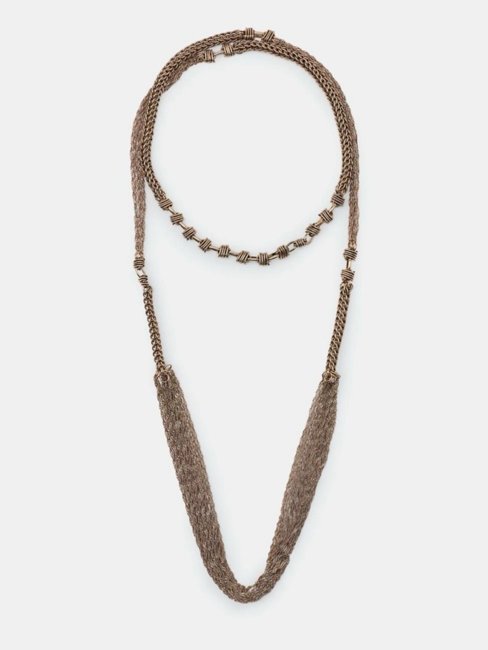 Zara Gold Long Double Chain Necklace. Brand new!